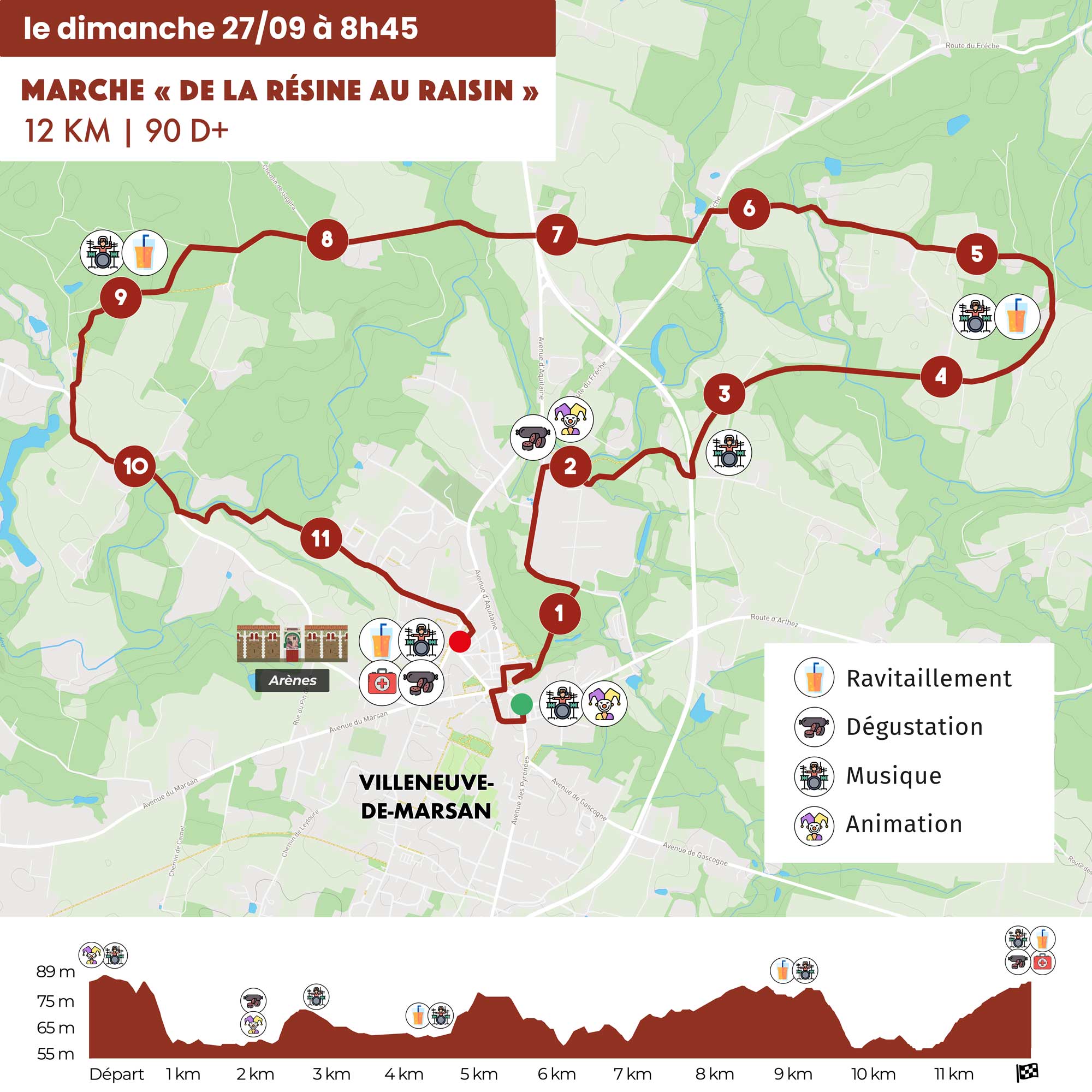 Parcours marche de la résine au raisin 2026